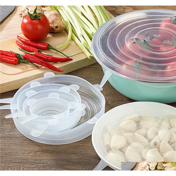 6pcs/set sile stretch suction pot lids food grade fresh keeping wrap seal lid pan cover 4 color nice kitchen acce qylrsc bwkf
6pcs/set sile stretch suction pot lids food grade fresh keeping wrap seal lid pan cover 4 color nice kitchen acce qylrsc bwkf