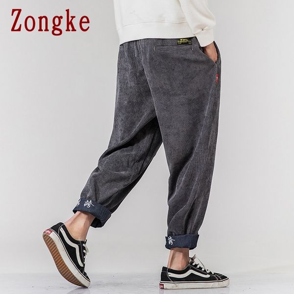 zongke 2020 autumn corduroy casual harem pants men clothing joggers japanese streetwear work trousers hip hop tracksuit m-5xl q1219, Black
zongke 2020 autumn corduroy casual harem pants men clothing joggers japanese streetwear work trousers hip hop tracksuit m-5xl q1219, Black