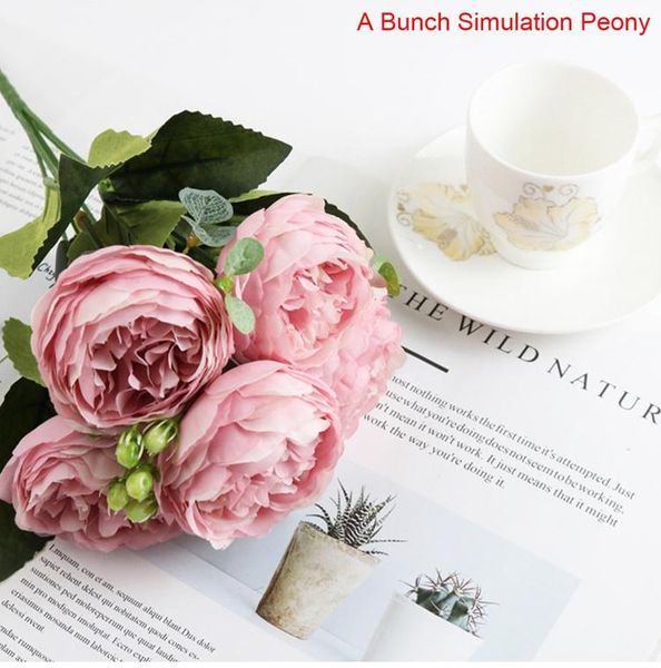 30cm rose pink silk bouquet peony artificial flowers 5 big heads 4 small bud bride wedding home decoration fake flowers faux wmtowm
30cm rose pink silk bouquet peony artificial flowers 5 big heads 4 small bud bride wedding home decoration fake flowers faux wmtowm