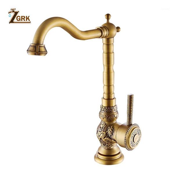 zgrk basin faucets antique brass bathroom mixer taps carving tap rotate handle and cold water1
zgrk basin faucets antique brass bathroom mixer taps carving tap rotate handle and cold water1