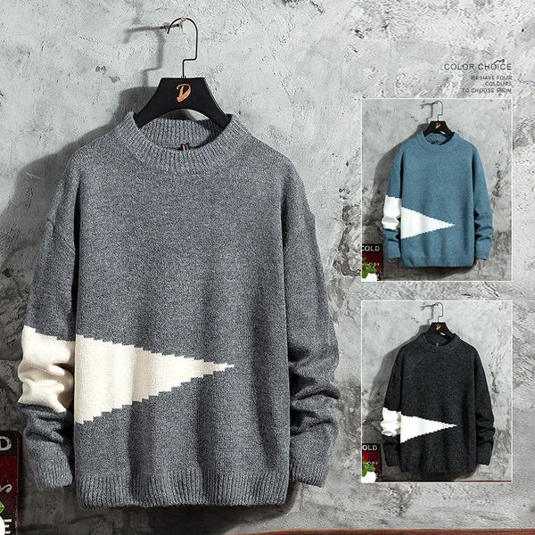 2021 new men autumn winter sweaters fit knitted patchwork mens pullovers casual o-neck male jumper trendy loose long sleeve new 1c3l, White;black
2021 new men autumn winter sweaters fit knitted patchwork mens pullovers casual o-neck male jumper trendy loose long sleeve new 1c3l, White;black
