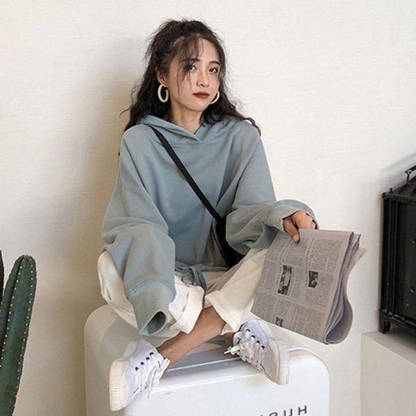 spring clothes women casual loose simplicity versatile solid cotton hoodies women hooded long sleeve frenulum sweatshirt, Black
spring clothes women casual loose simplicity versatile solid cotton hoodies women hooded long sleeve frenulum sweatshirt, Black