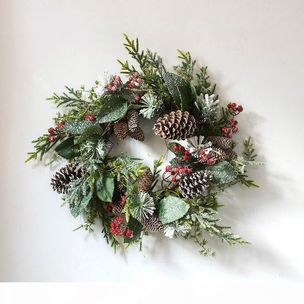 роскошные искусственное рождество шишками венок круглый vine garland цветы двери висячего окна свадьба рождество декор
роскошные искусственное рождество шишками венок круглый vine garland цветы двери висячего окна свадьба рождество декор