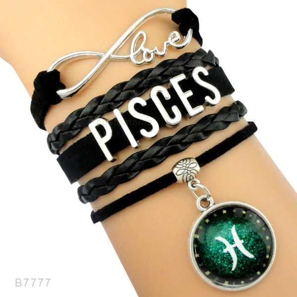 anklets zodiac signs aries taurus gemini cancer leo virgo libra scorpio sagittarius capricorn aquarius pisces bracelets for women, Red;blue