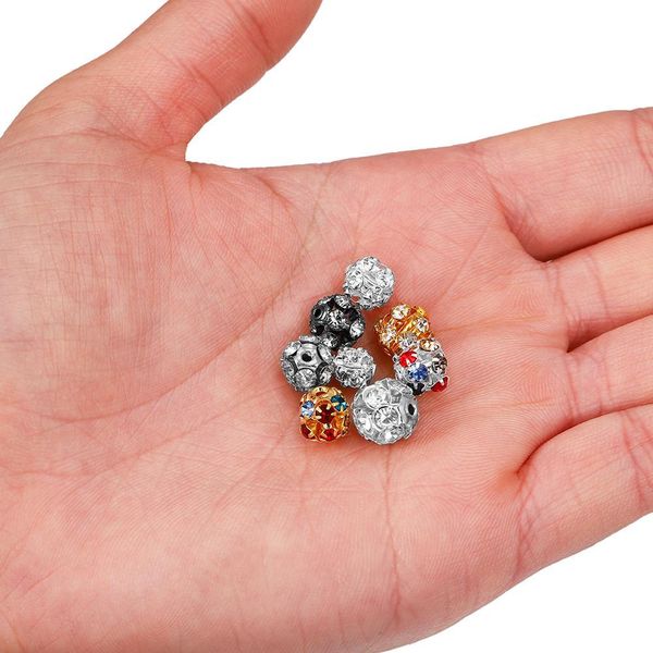 30pcs lot copper plated glass rhinestone ball bead imitate crystal round spacer loose beads for bracelet jewelry making supplies h jllvfn, Silver
30pcs lot copper plated glass rhinestone ball bead imitate crystal round spacer loose beads for bracelet jewelry making supplies h jllvfn, Silver