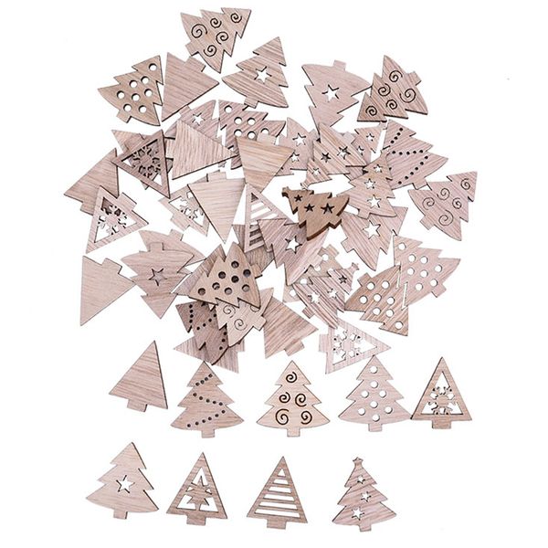 50pcs wooden decorations mini christmas tree snowflakes deer santa claus xmas party decor for home new year ornament
50pcs wooden decorations mini christmas tree snowflakes deer santa claus xmas party decor for home new year ornament