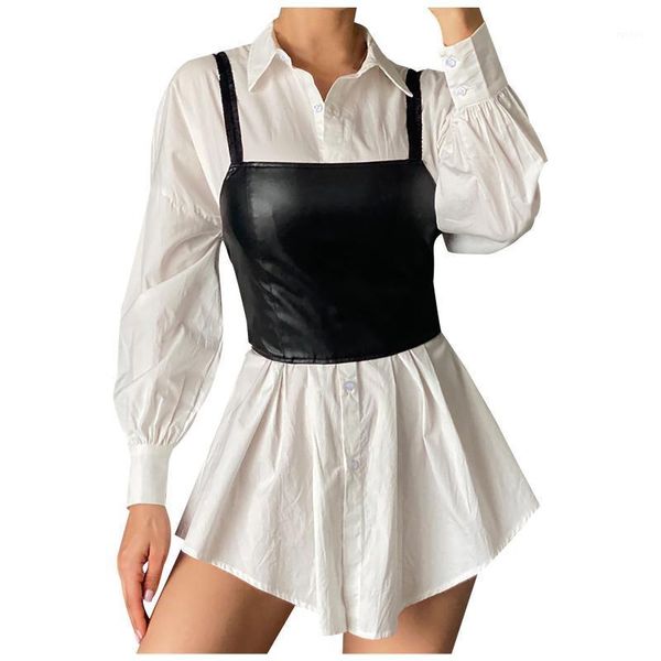 women vest minimalist retro slim front solid color leather camisole blouse winter solid color regular plus size #31, White
women vest minimalist retro slim front solid color leather camisole blouse winter solid color regular plus size #31, White
