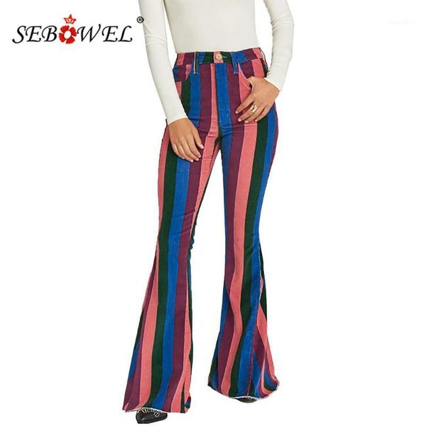sebowel new fashion high waist zip colorful striped flared pants woman autumn winter female bell jeans pocket trousers size s-xl1, Black;white
sebowel new fashion high waist zip colorful striped flared pants woman autumn winter female bell jeans pocket trousers size s-xl1, Black;white