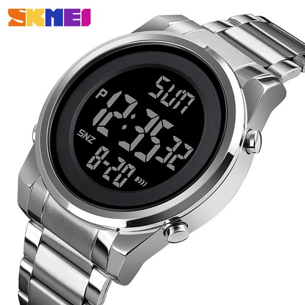 skmei sport watch man alloy steel belt men's large screen waterproof electronic digital watch men's gifts relogio masculino lj2012, Silver
skmei sport watch man alloy steel belt men's large screen waterproof electronic digital watch men's gifts relogio masculino lj2012, Silver