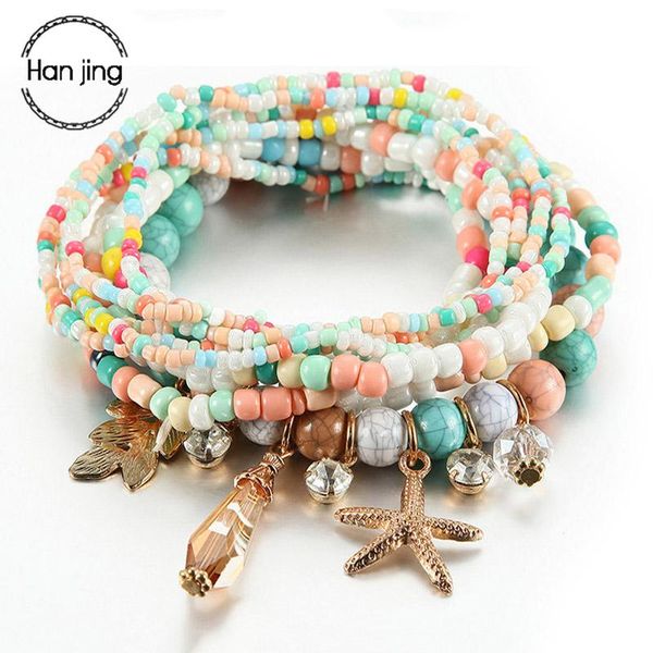 bohemian multilayer colorful beads bracelets bangles for women jewelry boho tassel starfish beach charm bracelet gifts pulseiras, Golden;silver
bohemian multilayer colorful beads bracelets bangles for women jewelry boho tassel starfish beach charm bracelet gifts pulseiras, Golden;silver