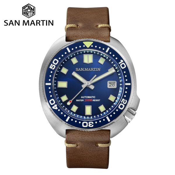сан - мартин модернизированный вариант turtle diver watch 20 бар из нержавеющей стали мужчины автоматическая механическая сапфир horween кож, Slivery;brown
сан - мартин модернизированный вариант turtle diver watch 20 бар из нержавеющей стали мужчины автоматическая механическая сапфир horween кож, Slivery;brown