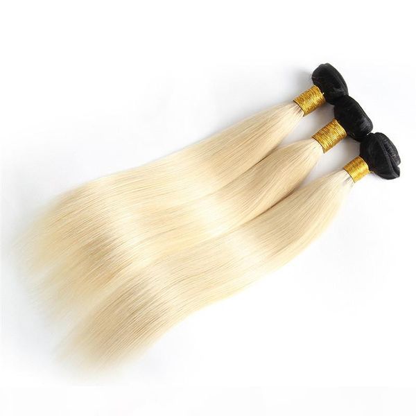 ombre brazilian hair bundles virgin human hair weaves weft 1b&613 blonde two tone unprocessed peruvain indian mongolian hair extensions, Black
ombre brazilian hair bundles virgin human hair weaves weft 1b&613 blonde two tone unprocessed peruvain indian mongolian hair extensions, Black