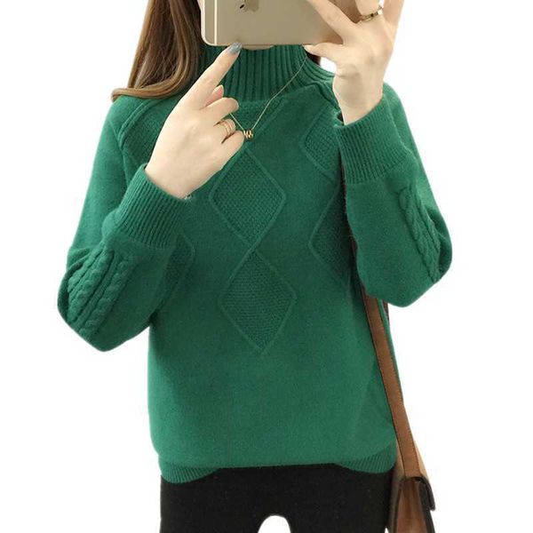 2021 new autumn winter women's knitted shirt female sweater half high sweart oum3, White;black
2021 new autumn winter women's knitted shirt female sweater half high sweart oum3, White;black
