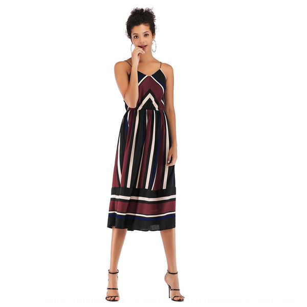 2020 women's autumn dress v-neck stripe sling color matching suspender 2020 women's autumn dress v-neck stripe skirt skirtsling ch, Black;gray
2020 women's autumn dress v-neck stripe sling color matching suspender 2020 women's autumn dress v-neck stripe skirt skirtsling ch, Black;gray