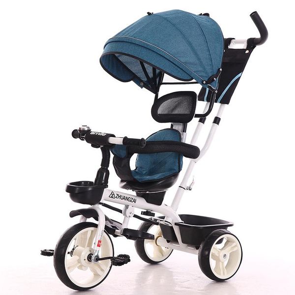 2 In 1 Infant Tricycle Folding Rotating Seat Baby Stroller 3 Wheel Bicycle Kids Bikes Three Wheel Stroller Baby Trolley 6m-6y