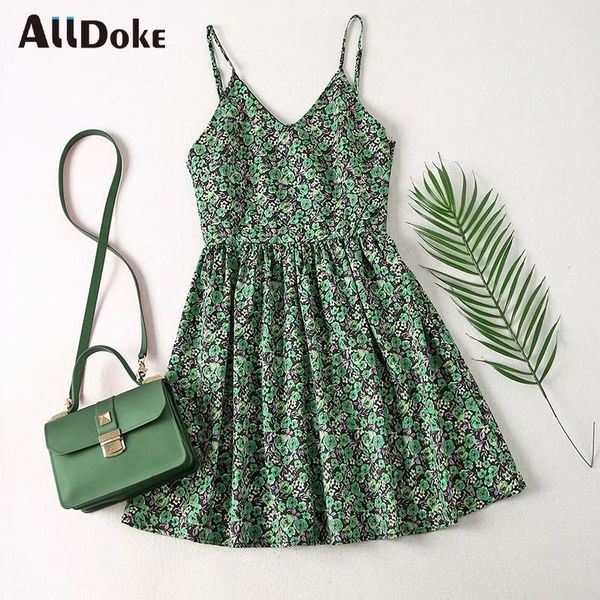 alldoke summer vintage floral short dress women boho style v neck sleeveless high waist short ball gown dresses vestidos1, Black;gray 
alldoke summer vintage floral short dress women boho style v neck sleeveless high waist short ball gown dresses vestidos1, Black;gray