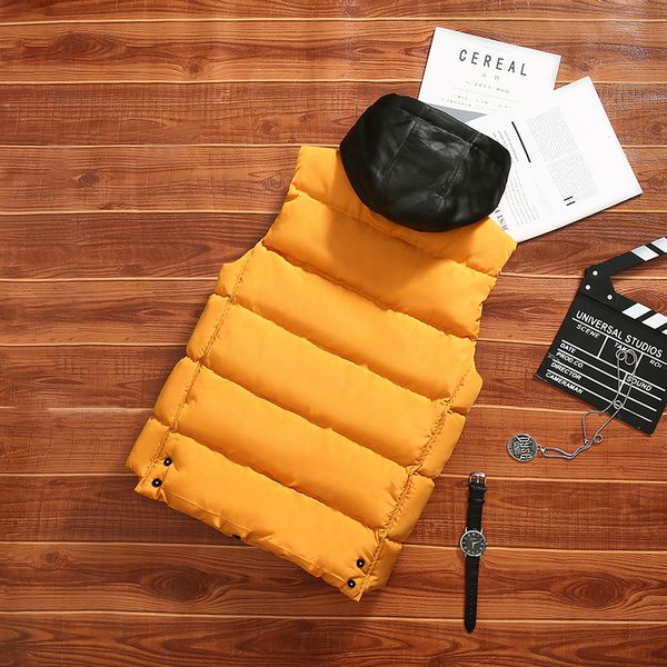 2021 men's winter fashions sleeveless male jackets cotton-padded thickened make-up with hood new vests k222 d6mz, Black;white
2021 men's winter fashions sleeveless male jackets cotton-padded thickened make-up with hood new vests k222 d6mz, Black;white