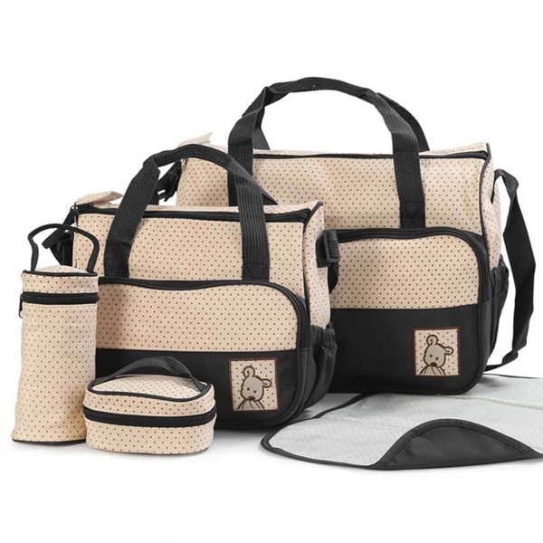 5 pcs/set baby care diaper bag mummy stroller handbag set maternity nursery organizer hobos nappy changing mat bottle holder 201021
5 pcs/set baby care diaper bag mummy stroller handbag set maternity nursery organizer hobos nappy changing mat bottle holder 201021