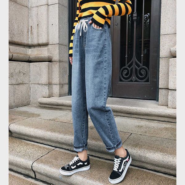 hee grand mom jeans for women jeans high elastic waist ankle length women loose trousers femme oversize harem pants wkn618, Blue
hee grand mom jeans for women jeans high elastic waist ankle length women loose trousers femme oversize harem pants wkn618, Blue