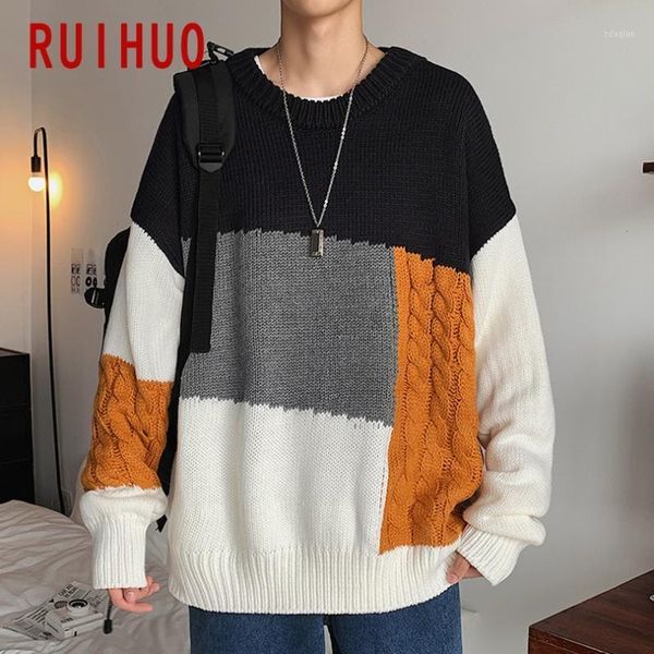 ruihuo patchwork knitted sweater men clothing pull sweaters winter men clothes pullover mens coat 2020 autumn winter new -2xl1, White;black
ruihuo patchwork knitted sweater men clothing pull sweaters winter men clothes pullover mens coat 2020 autumn winter new -2xl1, White;black