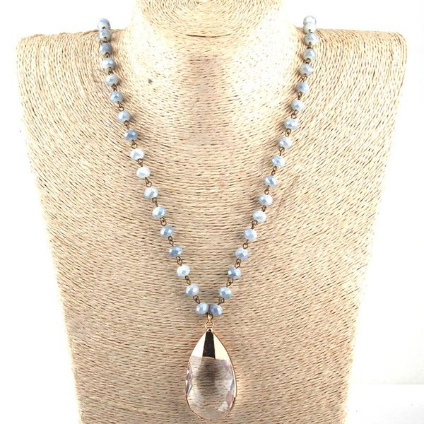 pendant necklaces fashion glass crystal rosary chain drop necklace women ethnic, Silver
pendant necklaces fashion glass crystal rosary chain drop necklace women ethnic, Silver