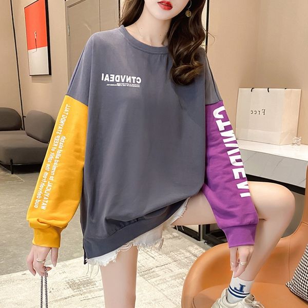 5mpey ранняя осень 2020 новый стиль женщин корейский моды контраст топ sweatersweater свитер печати топ большой и длинные средней длины женщ, Black
5mpey ранняя осень 2020 новый стиль женщин корейский моды контраст топ sweatersweater свитер печати топ большой и длинные средней длины женщ, Black