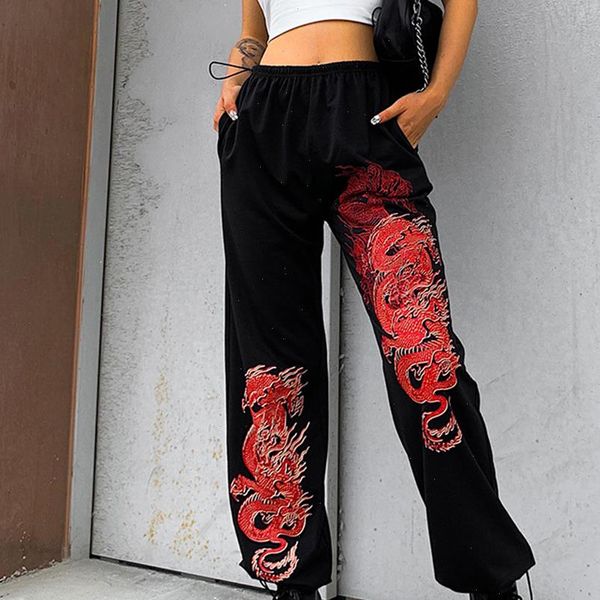 harajuku dragon print baggy sweatpants women casual loose long pants ladies elastic high waist trousers capris 2020, Black;white
harajuku dragon print baggy sweatpants women casual loose long pants ladies elastic high waist trousers capris 2020, Black;white