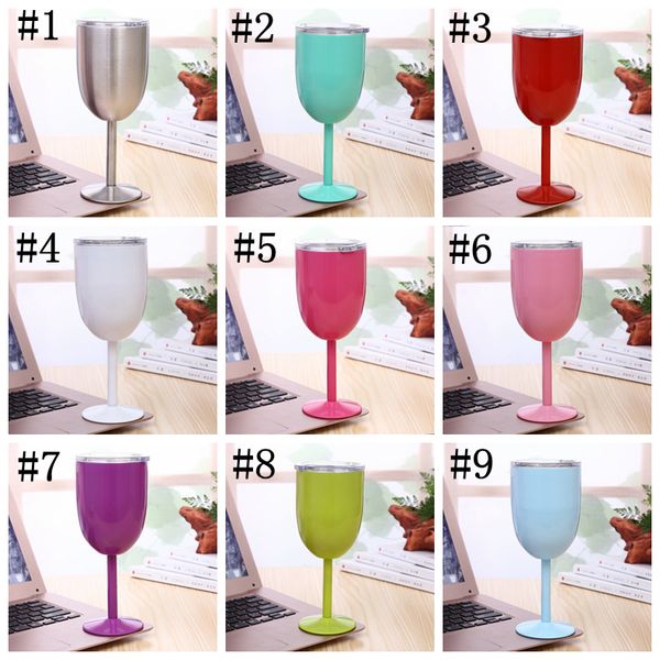 10oz wine glass stainless steel wine glasses double wall ice drink vacuum insulated tumbler with lids non-slip glass 11 color yfals2124
10oz wine glass stainless steel wine glasses double wall ice drink vacuum insulated tumbler with lids non-slip glass 11 color yfals2124