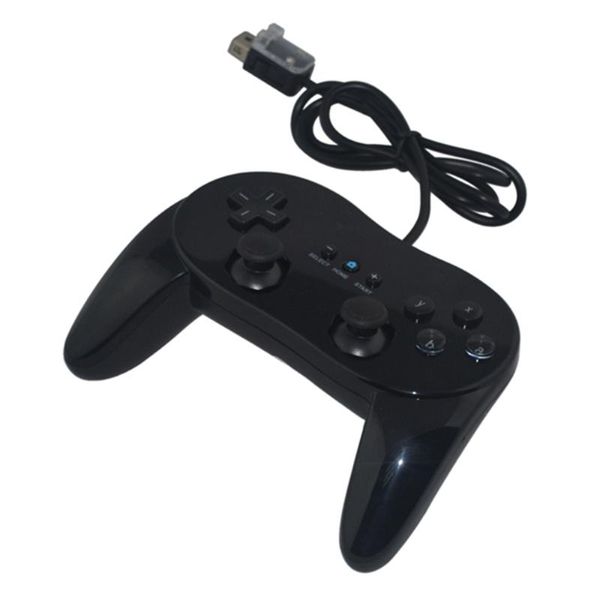 Dual Analog For Wii Classic Wired Game Controller Gaming Remote Pro Gamepad Joystick/joypad Black/white