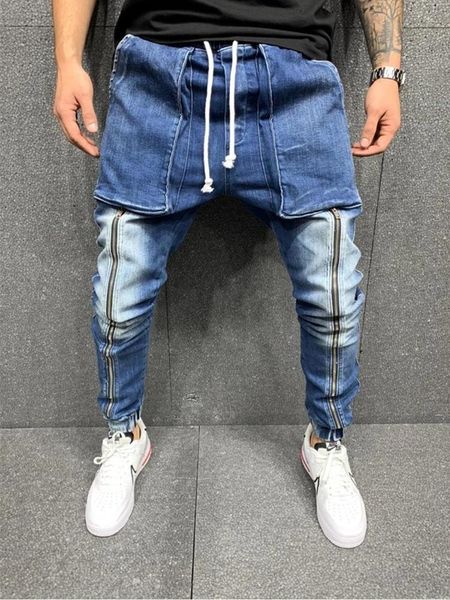 men's jeans 2021 mens skinny pocket slim fit ripped tall stretch blue for men distressed elastic waist zipper harem pants
men's jeans 2021 mens skinny pocket slim fit ripped tall stretch blue for men distressed elastic waist zipper harem pants