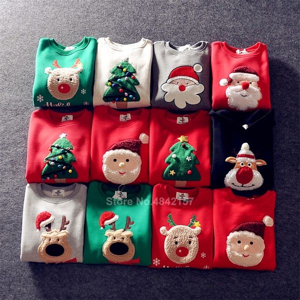 2021 new year family christmas sweaters xmas hoodies pajamas warm santa claus elk embroidery kids sweatshirt gift lj201110, Blue
2021 new year family christmas sweaters xmas hoodies pajamas warm santa claus elk embroidery kids sweatshirt gift lj201110, Blue