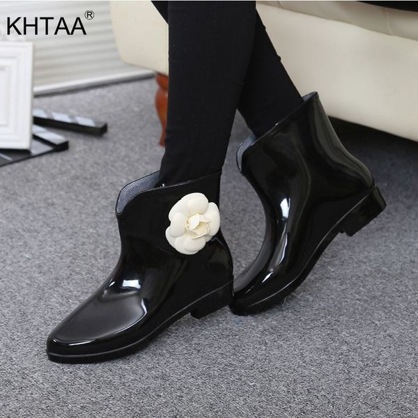 women spring rain boots rubber boots flower bowtie 2019 ankle boot female waterproof solid shoes baby rain shoe ladies casual c1023, Black
women spring rain boots rubber boots flower bowtie 2019 ankle boot female waterproof solid shoes baby rain shoe ladies casual c1023, Black