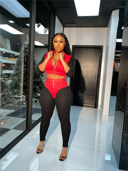 two piece tracksuits outfits women contrast panelled 2pcs sets fashion zipper short trousers suits designer female high waist casual, Gray
two piece tracksuits outfits women contrast panelled 2pcs sets fashion zipper short trousers suits designer female high waist casual, Gray