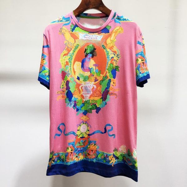 5.25 2020 summer new women fashion o-neck short sleeve contrast color print t-shirt1, White
5.25 2020 summer new women fashion o-neck short sleeve contrast color print t-shirt1, White
