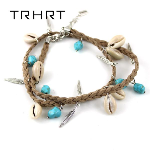 new fashion wristband bangles for women leather braided string anklets female bracelet shell leaf dropshipping, Black
new fashion wristband bangles for women leather braided string anklets female bracelet shell leaf dropshipping, Black