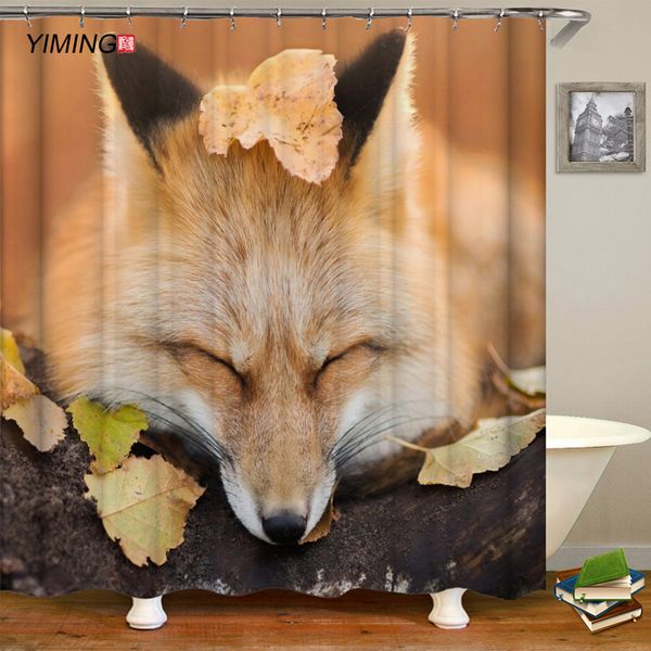 200x180cm bathroom waterproof shower curtain 3d cute fox print washable home decoration curtain with hook
200x180cm bathroom waterproof shower curtain 3d cute fox print washable home decoration curtain with hook