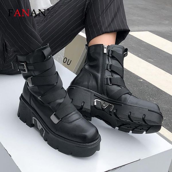 fanan platform boots high heels women's shoes winter genuine leather round toe ankle boots for women motorcycle female+shoes, Black
fanan platform boots high heels women's shoes winter genuine leather round toe ankle boots for women motorcycle female+shoes, Black