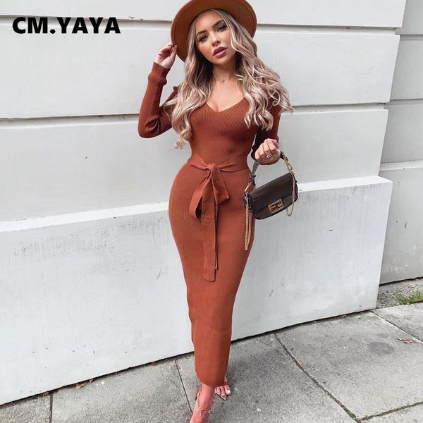 casual dresses cm.yaya ribbed with sashes side split bodycon slit dress basic women party yellow clubwear 2021 knit spring winter, Black;gray
casual dresses cm.yaya ribbed with sashes side split bodycon slit dress basic women party yellow clubwear 2021 knit spring winter, Black;gray