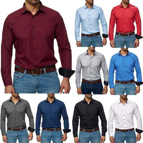 men's euro-american business casual pure color lapel long sleeve shirt l08131, White;black
men's euro-american business casual pure color lapel long sleeve shirt l08131, White;black