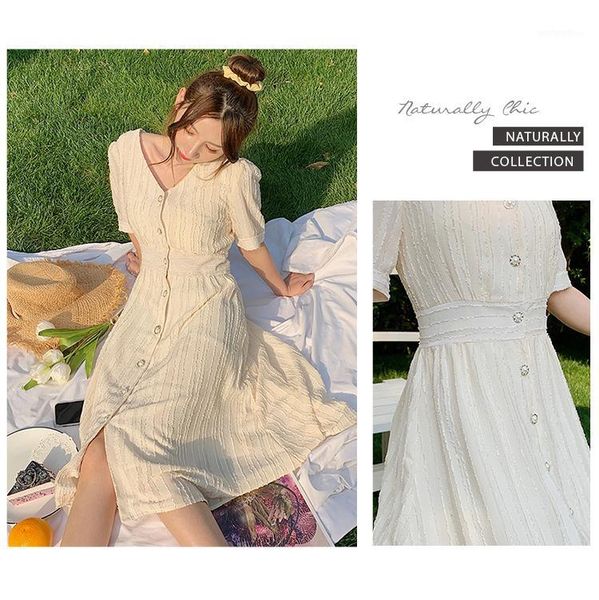 casual dresses real s summer girl style fashion french v-neck retro single-breasted slim mid-length a-line dress1, Black;gray
casual dresses real s summer girl style fashion french v-neck retro single-breasted slim mid-length a-line dress1, Black;gray