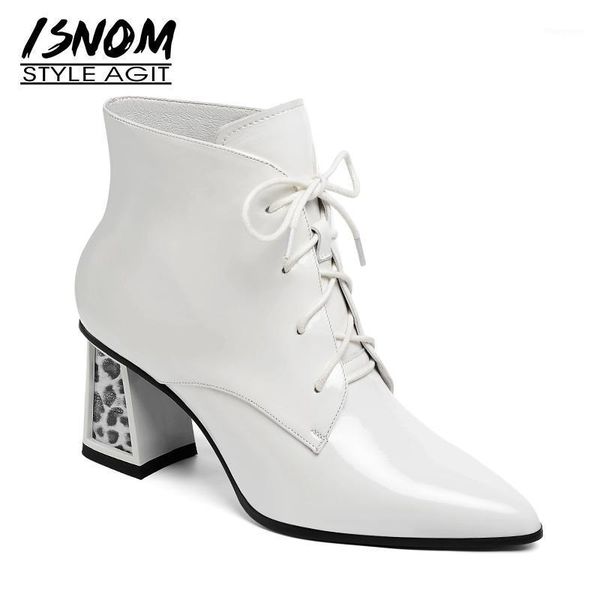 isnom high heels leopard ankle boots women patent leather boot pointed toe shoes female fashion office shoes ladies winter1, Black
isnom high heels leopard ankle boots women patent leather boot pointed toe shoes female fashion office shoes ladies winter1, Black