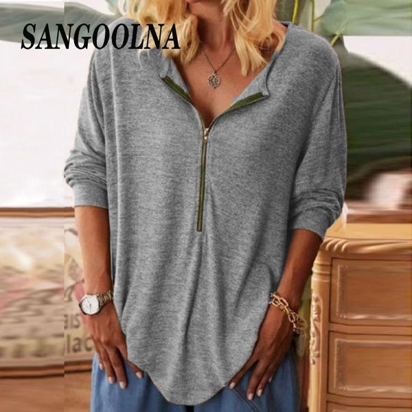 plus size s-5xl women casual blouse zipper solid v-neck long sleeves ladies shirt fall blouse autumn tunic leisure female, White
plus size s-5xl women casual blouse zipper solid v-neck long sleeves ladies shirt fall blouse autumn tunic leisure female, White