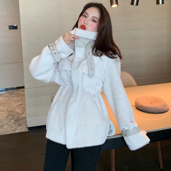 autumn winter 2020 new versatile mink like loose thickened coat with waistband thin lapel and long sleeve for women
autumn winter 2020 new versatile mink like loose thickened coat with waistband thin lapel and long sleeve for women
