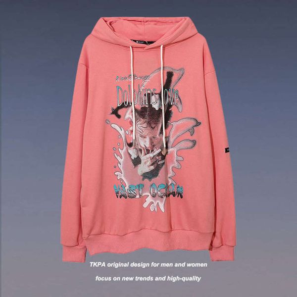tkpa hip hop high street oversize portrait graffiti printing loose hooded pullover sweater men's and women's trend, Black
tkpa hip hop high street oversize portrait graffiti printing loose hooded pullover sweater men's and women's trend, Black