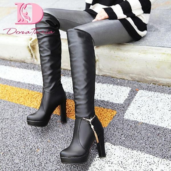 boots doratasia big size 33-43 female platform knee high thick heels metallic women 2021 elegant party shoes woman1, Black
boots doratasia big size 33-43 female platform knee high thick heels metallic women 2021 elegant party shoes woman1, Black