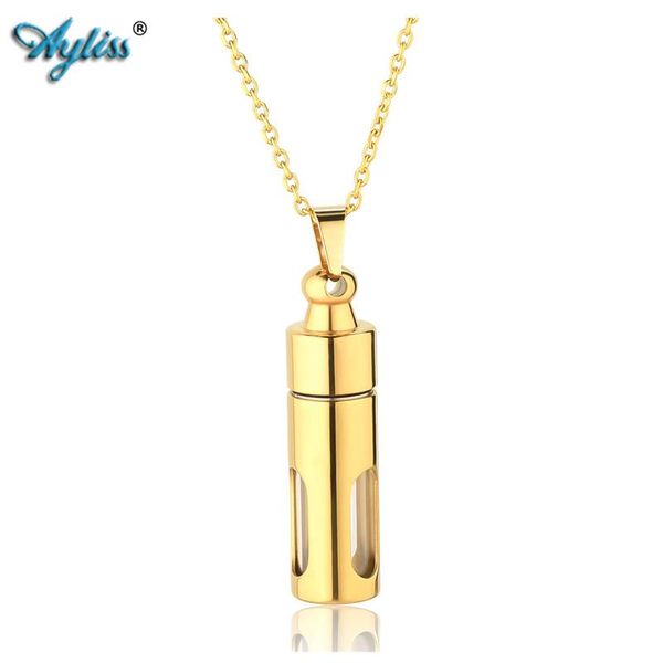 pendant necklaces ayliss fashion stainless steel open container tube scripture golden necklace bottle chain, Silver
pendant necklaces ayliss fashion stainless steel open container tube scripture golden necklace bottle chain, Silver