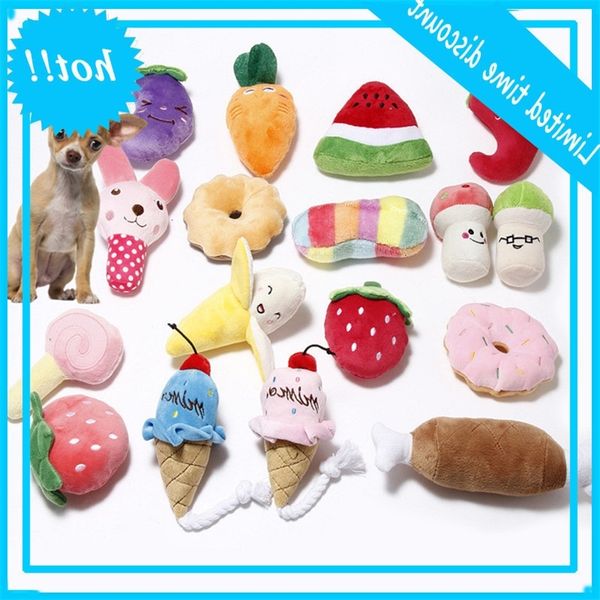 1pc sound small dogs pluche squeak fruit vegetable interactive puppy teeth coffee toys fleece dog delivery for pet
1pc sound small dogs pluche squeak fruit vegetable interactive puppy teeth coffee toys fleece dog delivery for pet