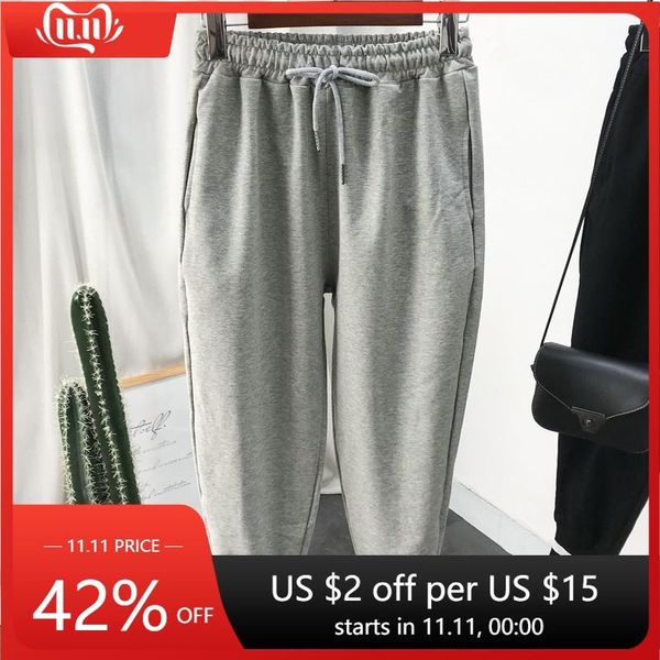 women's pants & capris woman cotton casual sweatpant drawstring loose capri cropped harem elastic waist home trousers with pocket, Black;white
women's pants & capris woman cotton casual sweatpant drawstring loose capri cropped harem elastic waist home trousers with pocket, Black;white