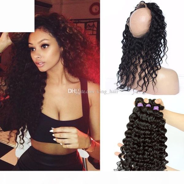 pre plucked 360 lace frontal with bundles 9a brazilian hair deep wave with 360 circular band lace frontal with 3 bundles, Black
pre plucked 360 lace frontal with bundles 9a brazilian hair deep wave with 360 circular band lace frontal with 3 bundles, Black