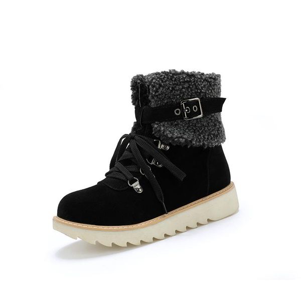 new winter boots women shoes lace up thick fur platform shoes waterproof ankle boots ladies snow plus size 34-43, Black
new winter boots women shoes lace up thick fur platform shoes waterproof ankle boots ladies snow plus size 34-43, Black